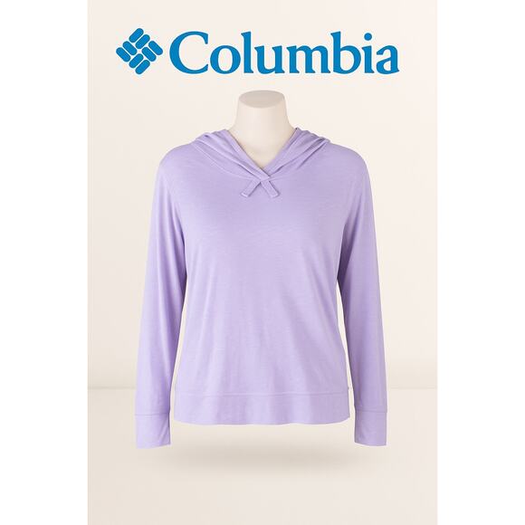 Columbia Solid Purple Hooded Pullover Sz. XL - Picture 1 of 4